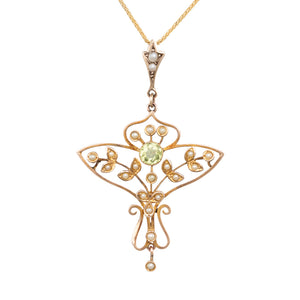 Antique Peridot Pendant