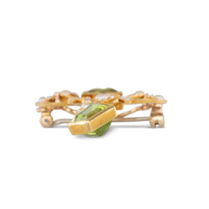Antique Brooch with Peridot