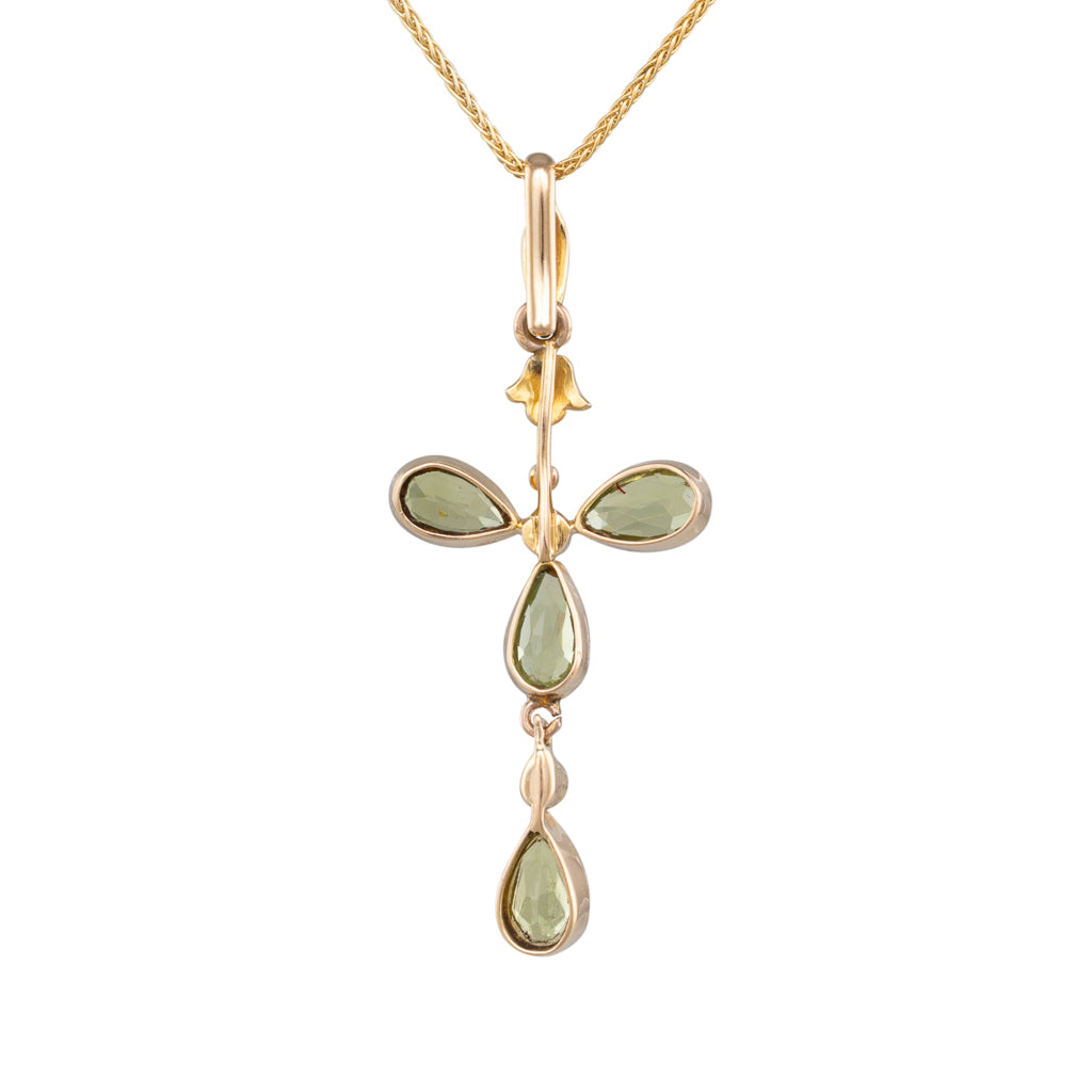 Peridot & Pearl Pendant