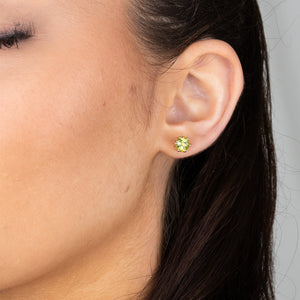 Peridot Stud Earrings