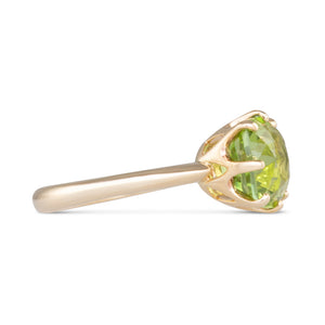 Cushion Cut Peridot Ring