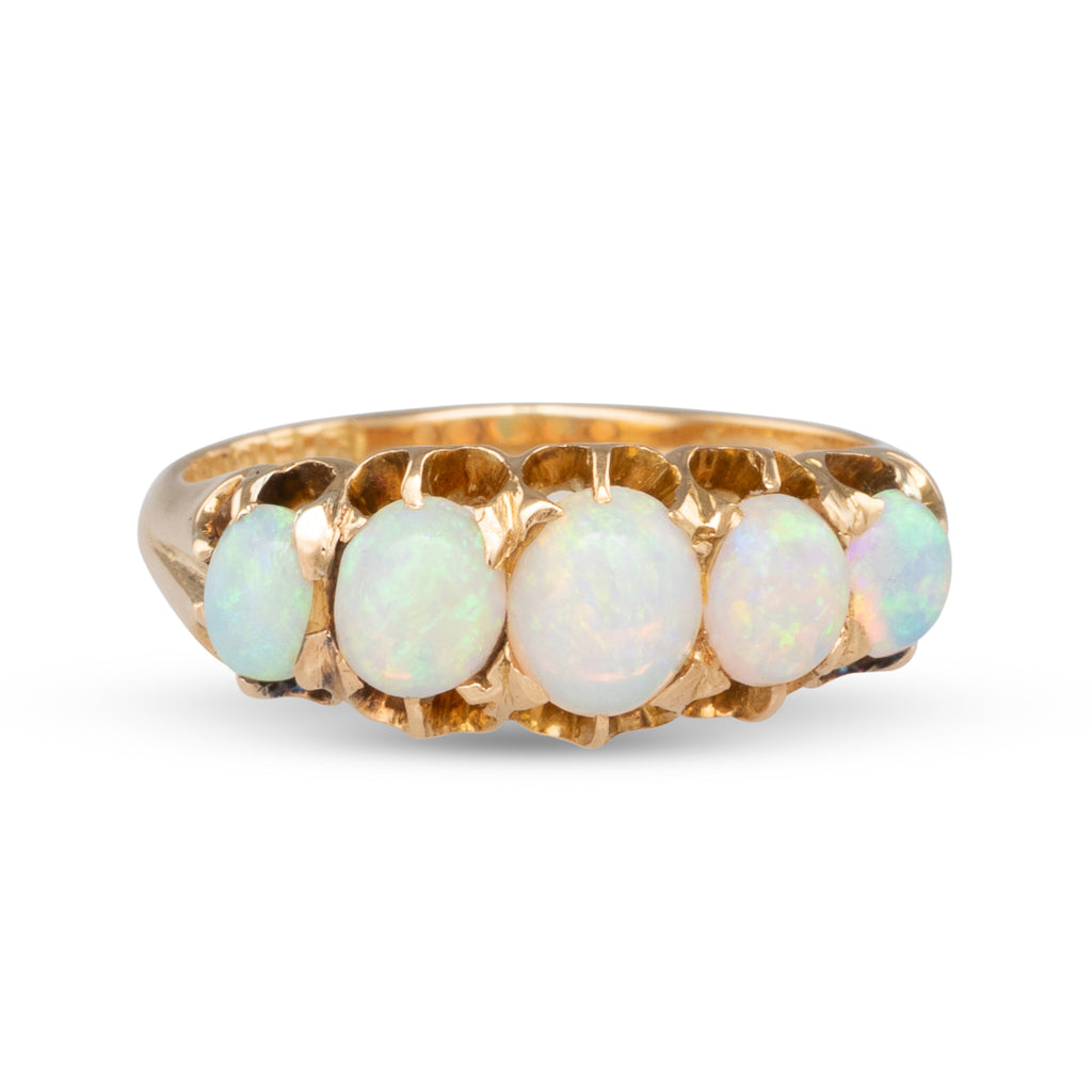 Antique Five Stone Opal Ring