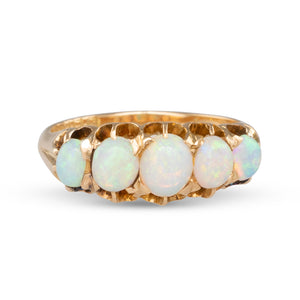Antique Five Stone Opal Ring