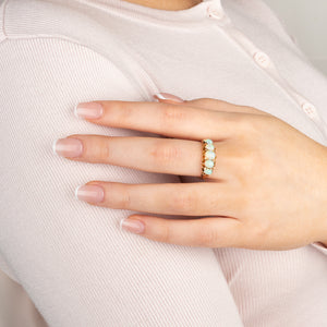 Antique Five Stone Opal Ring