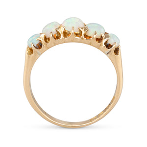 Antique Five Stone Opal Ring