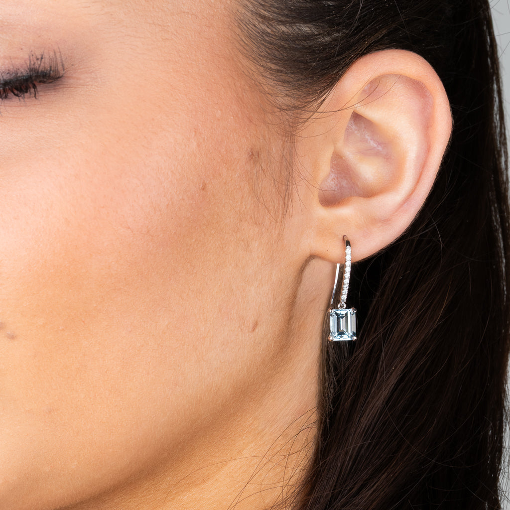Aquamarine Drop Earrings