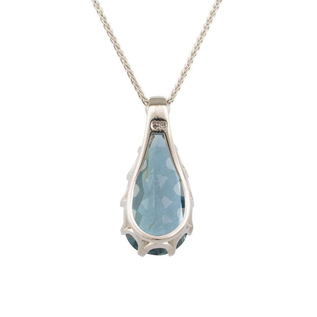 Pear Cut Aquamarine Pendant