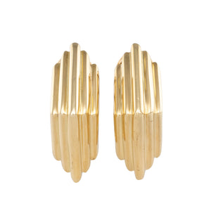Geometric Clip on Earrings