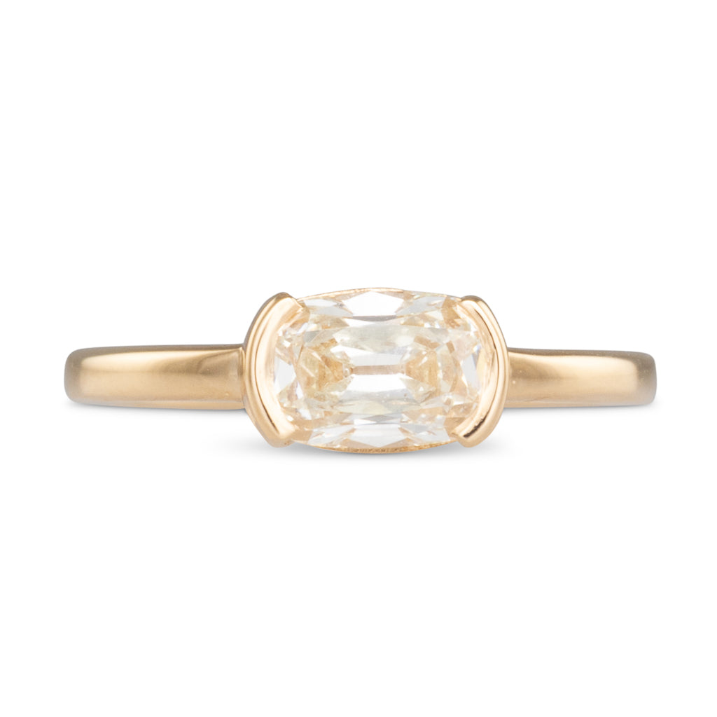 1.02ct Old Mine Cut Diamond Ring