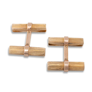French VCA Gold Cufflinks