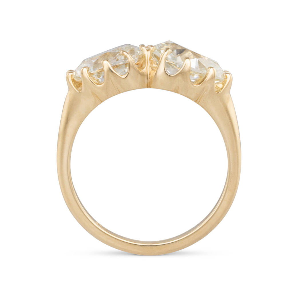 Double Pear Cut Diamond Ring