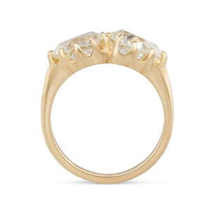 Double Pear Cut Diamond Ring