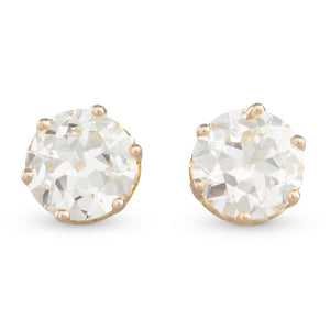 Old Cut Diamond Studs 3.96ct