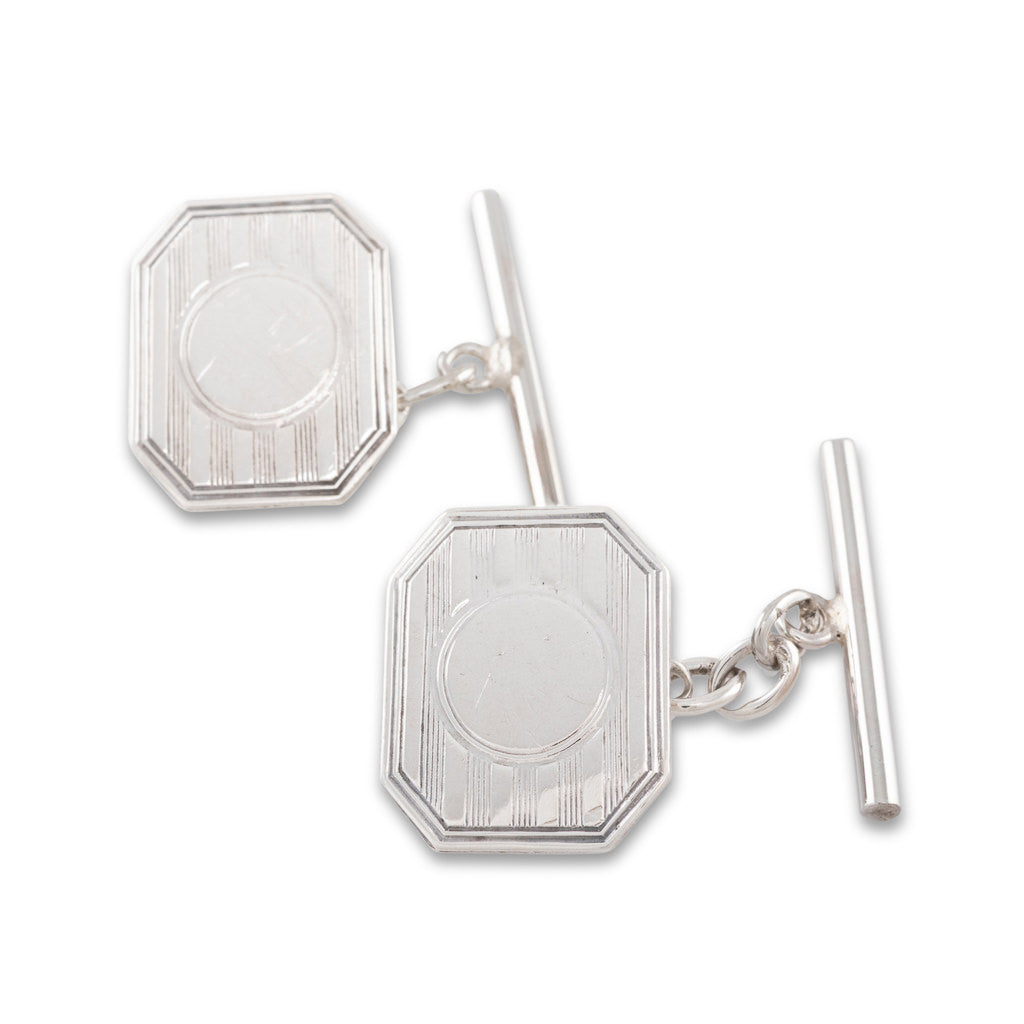 Antique Silver Cuff Links