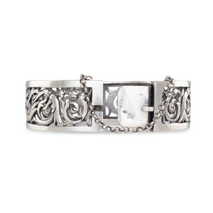 French Silver Ajoure Bangle