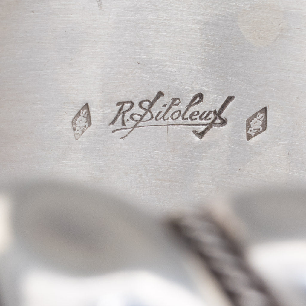 French Silver Bangle
