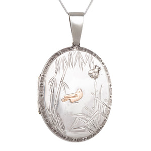 Victorian Locket with Bird
