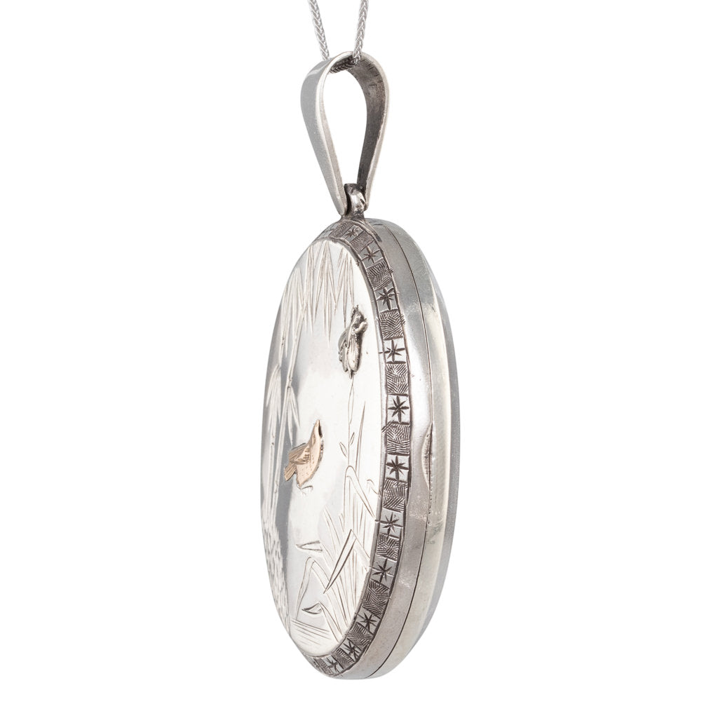 Victorian Locket with Bird