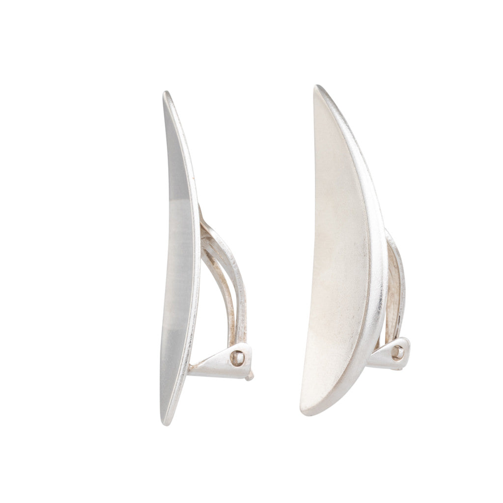 Silver Clip On  Earrings