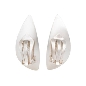 Silver Clip On  Earrings