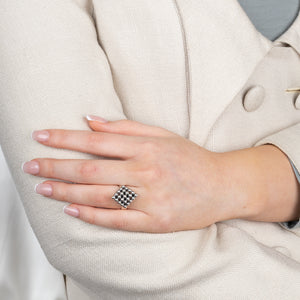 Beaded Silver Ring