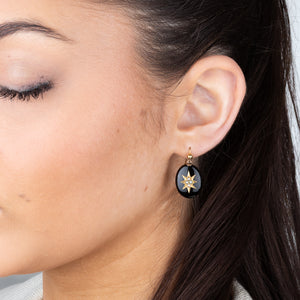 Antique Onyx Earrings