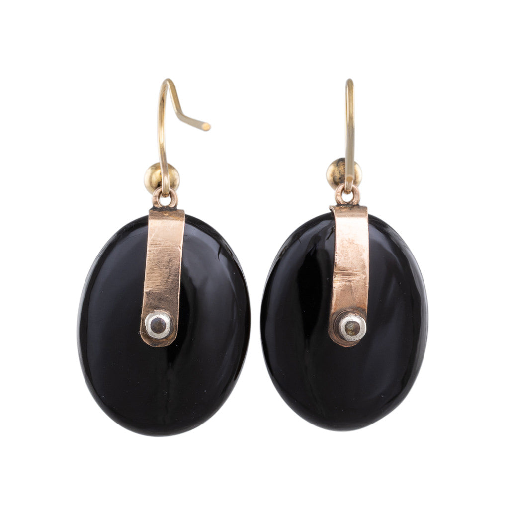 Antique Onyx Earrings