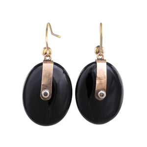 Antique Onyx Earrings