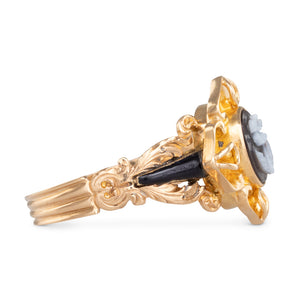 Floral Mourning Ring