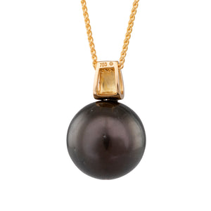 17mm Round Tahitian Pearl Pendant