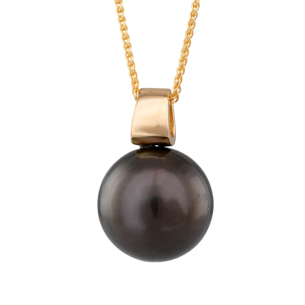17mm Round Tahitian Pearl Pendant