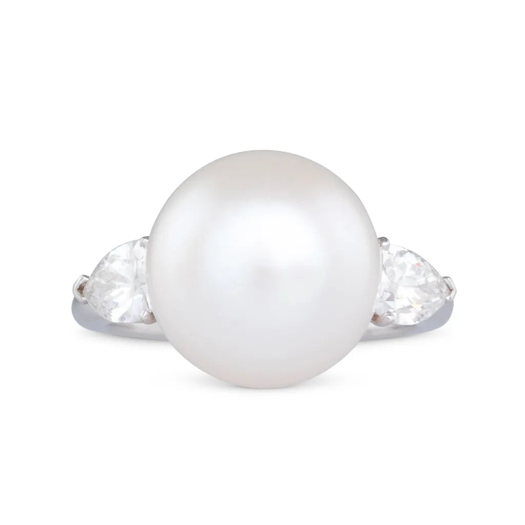 South Sea Pearl & Diamond Ring