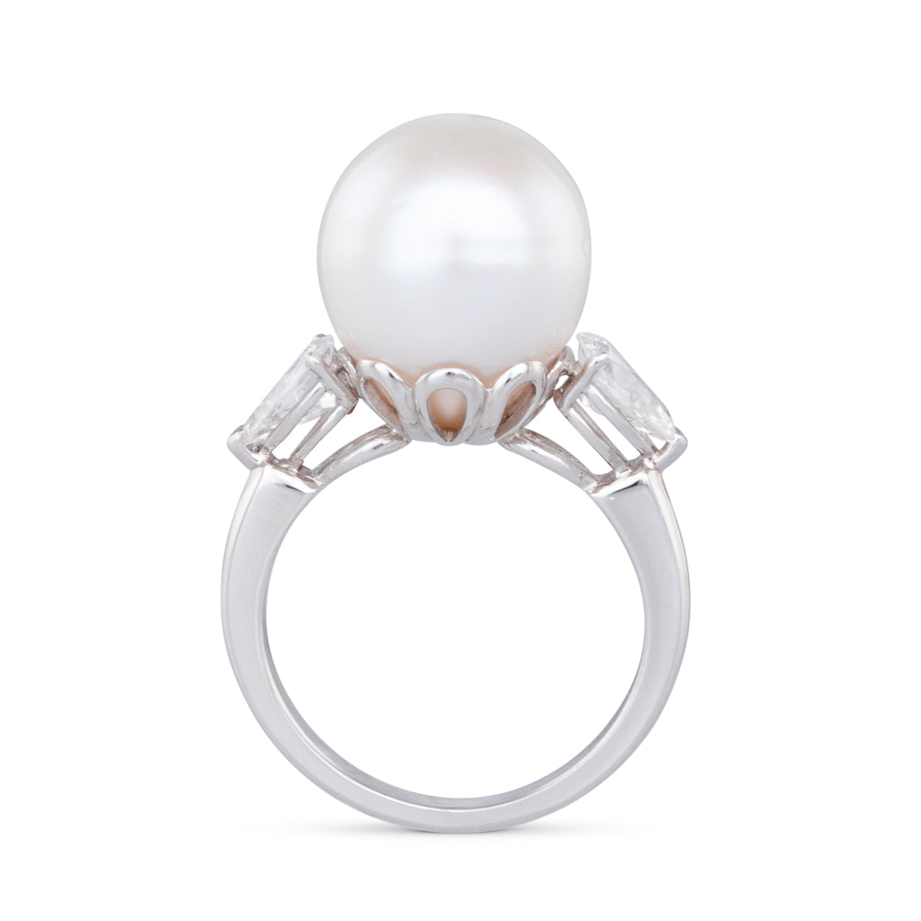 South Sea Pearl & Diamond Ring