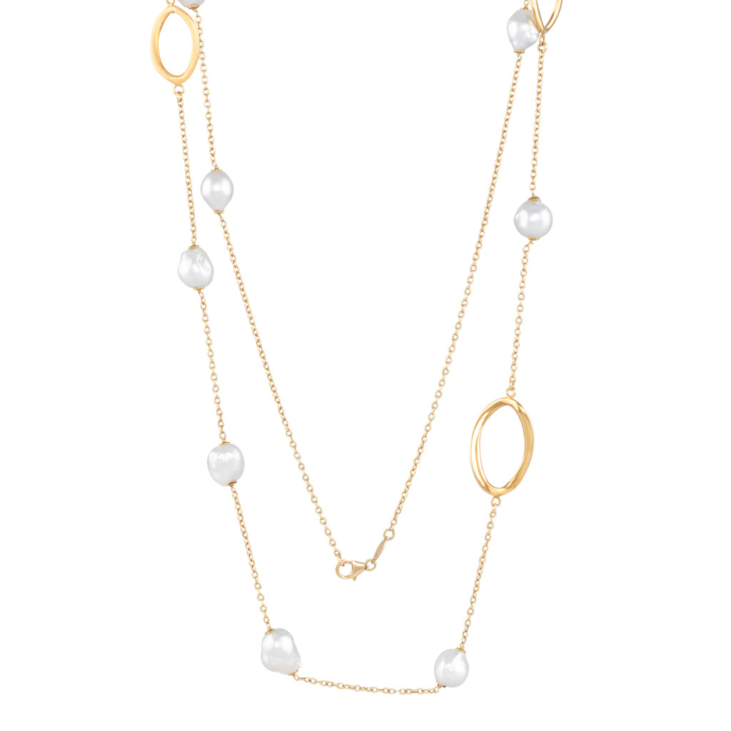Scattered South Sea Gold Link Chain