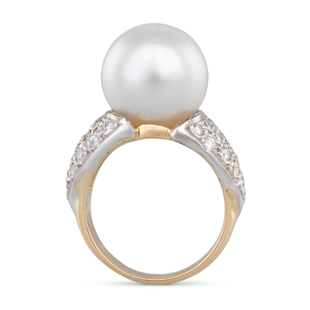 South Sea Pearl & Diamond Ring