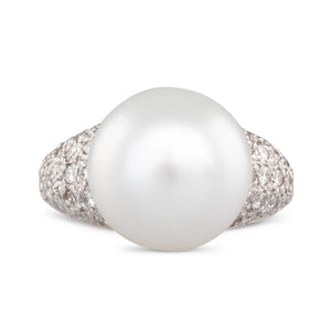 South Sea Pearl & Diamond Ring