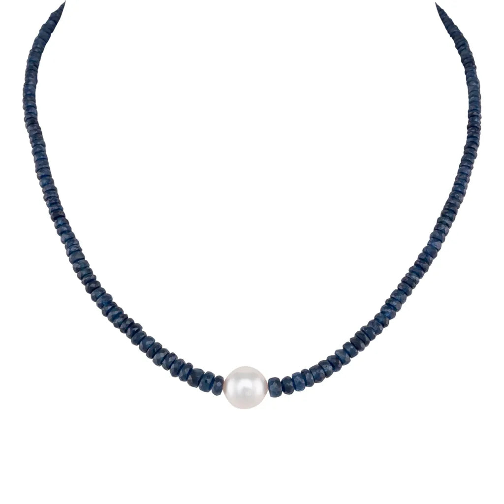 Sapphire & South Sea Necklace
