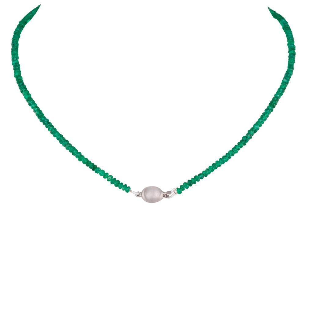 Emerald & South Sea Pearl Necklace