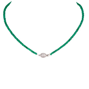Emerald & South Sea Pearl Necklace