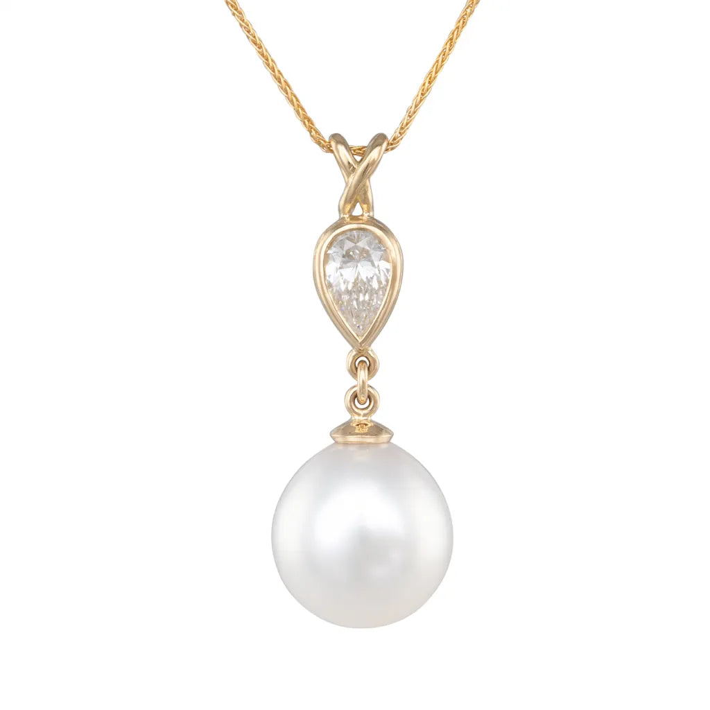 South Sea Pearl & Diamond Pendant