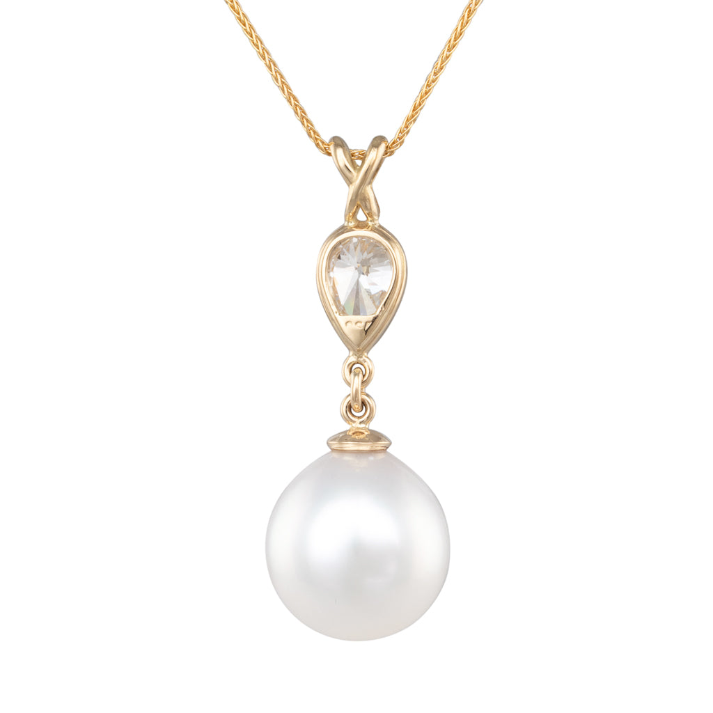 South Sea Pearl & Diamond Pendant