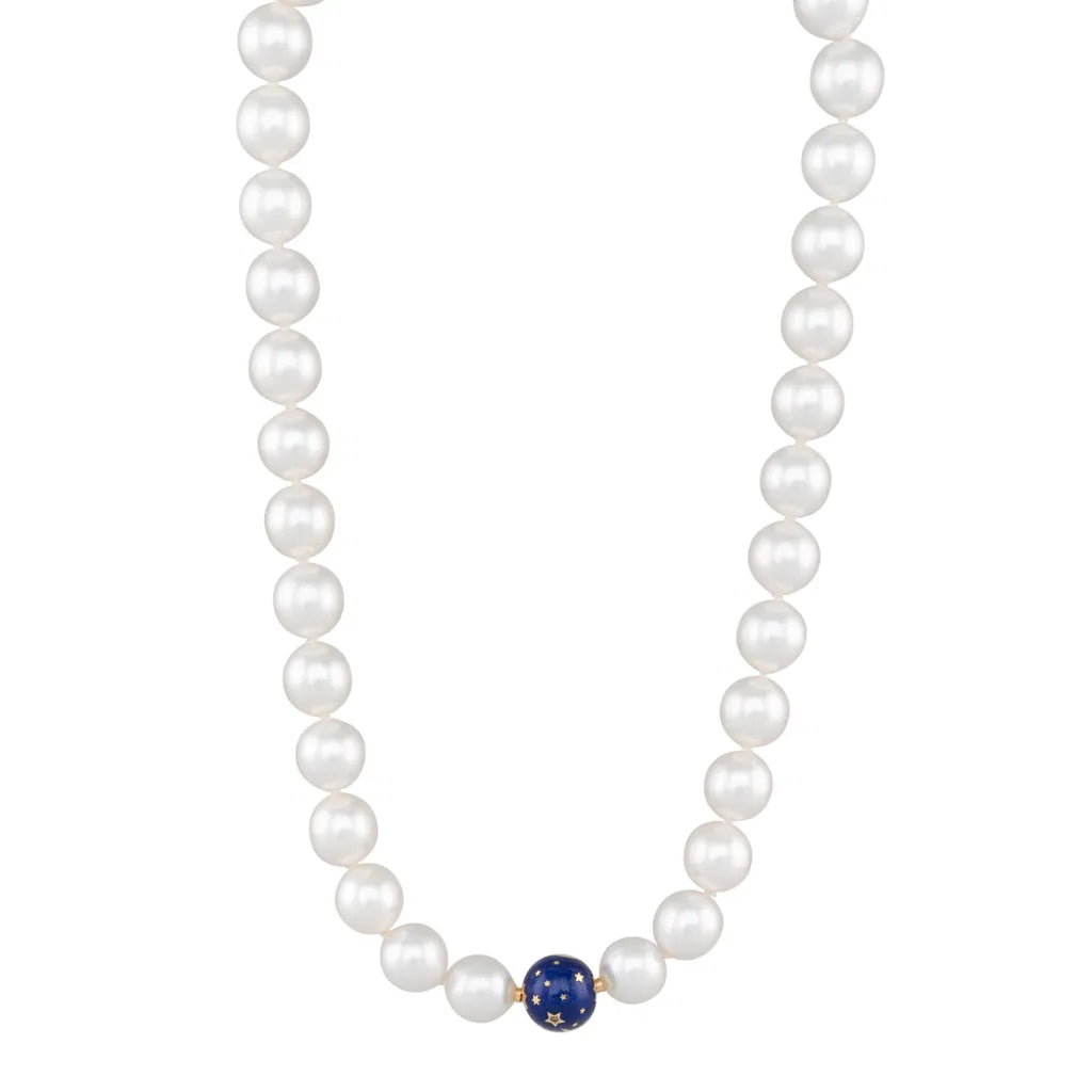 South Sea Strand & Celestial Enamel Clasp