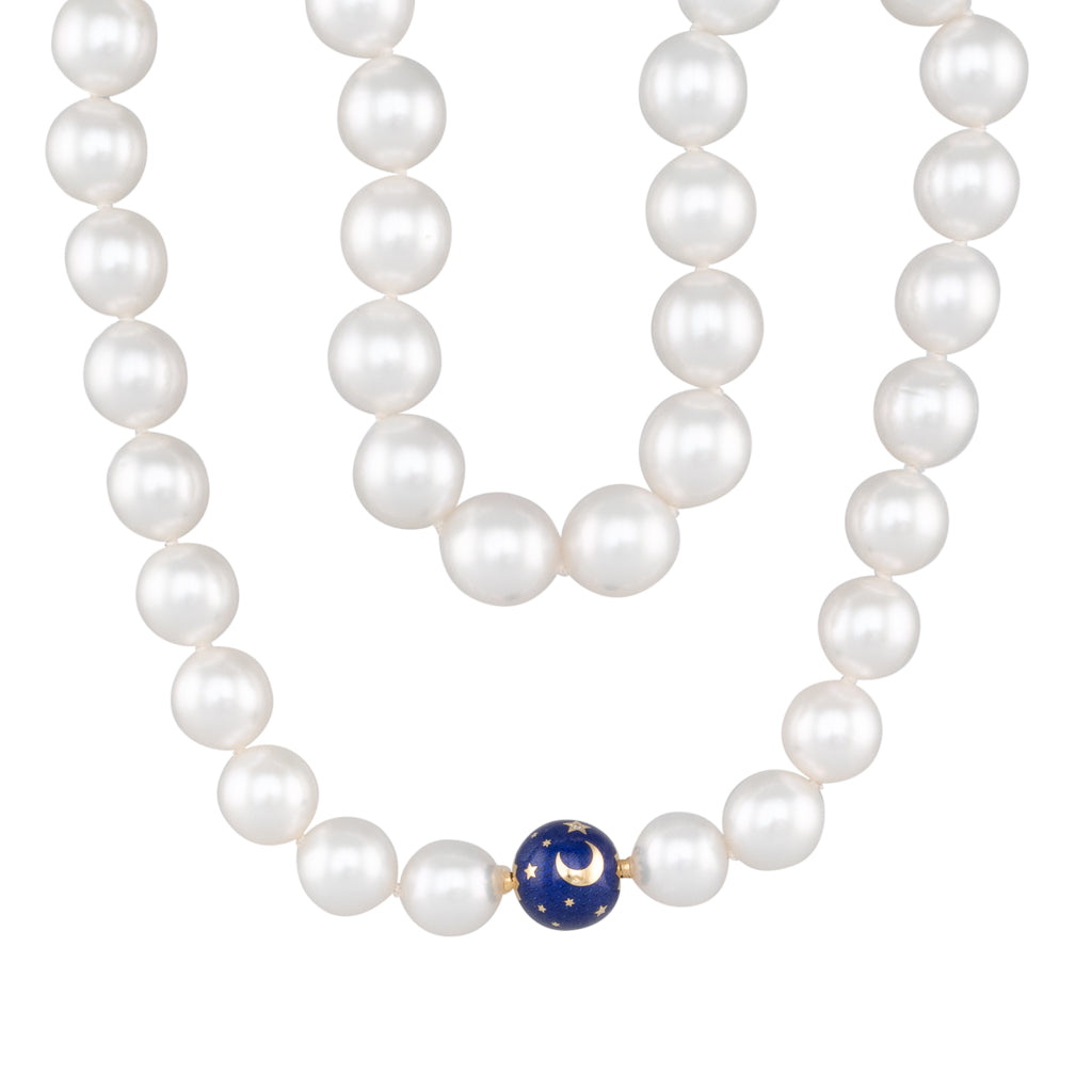 South Sea Strand & Celestial Enamel Clasp