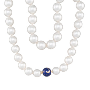 South Sea Strand & Celestial Enamel Clasp