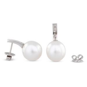 South Sea Pearl & Diamond Earrings