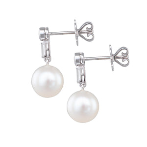 Akoya Pearl & Diamond Earrings