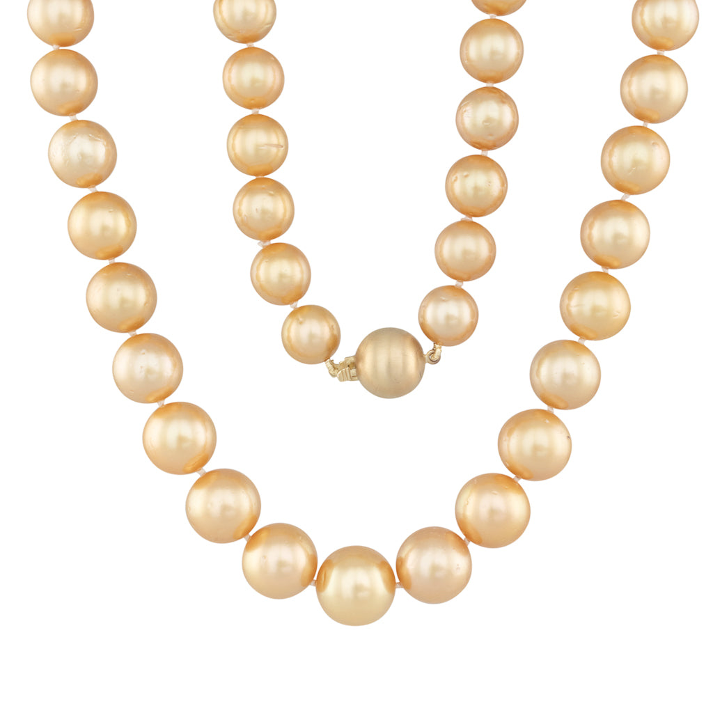 Gold South Sea Strand 10-13mm