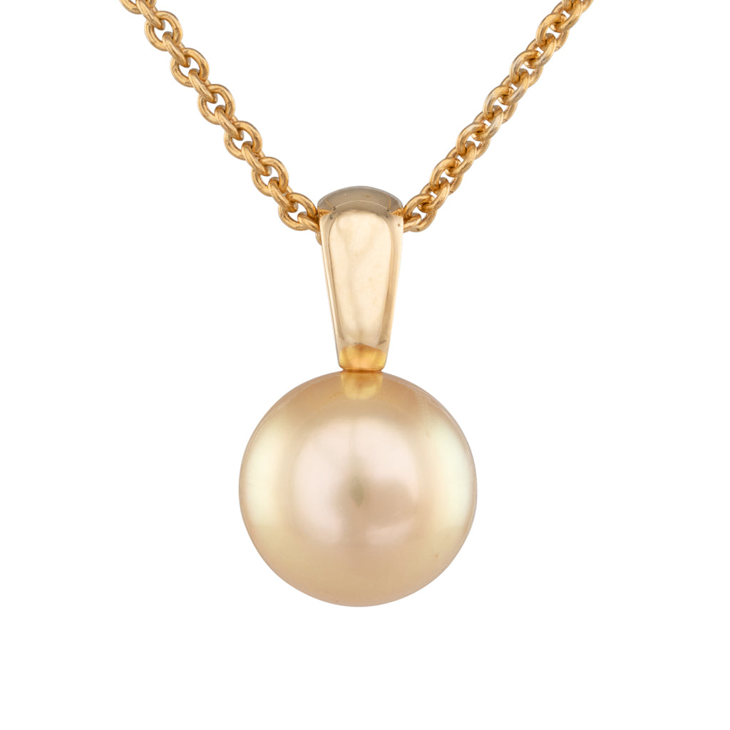 Gold South Sea & Diamond Pendant