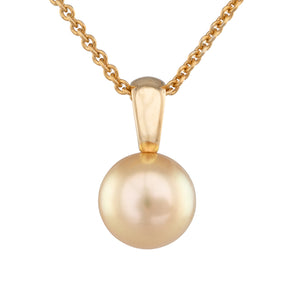 Gold South Sea & Diamond Pendant