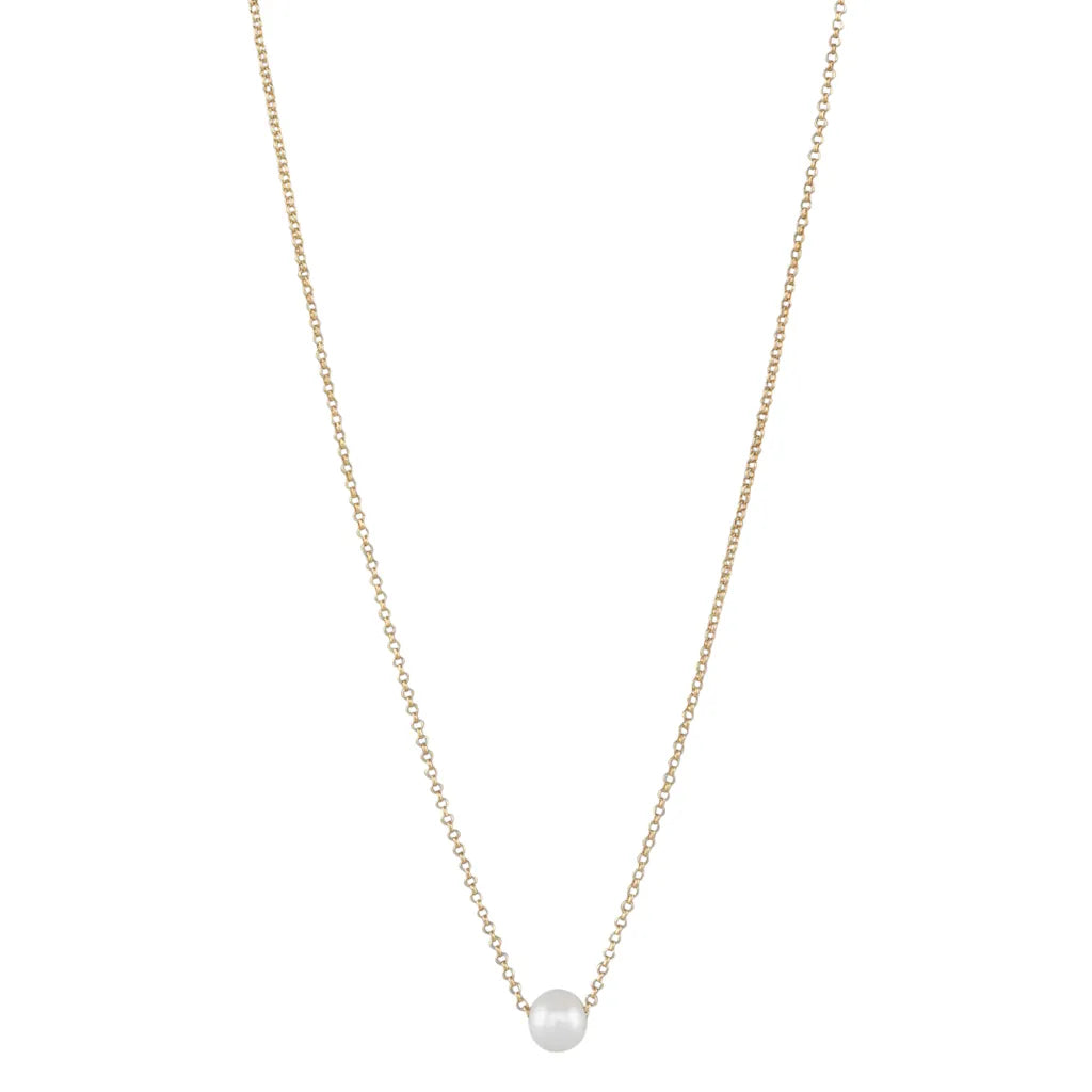 Gold Plated Single Freshwater Chain